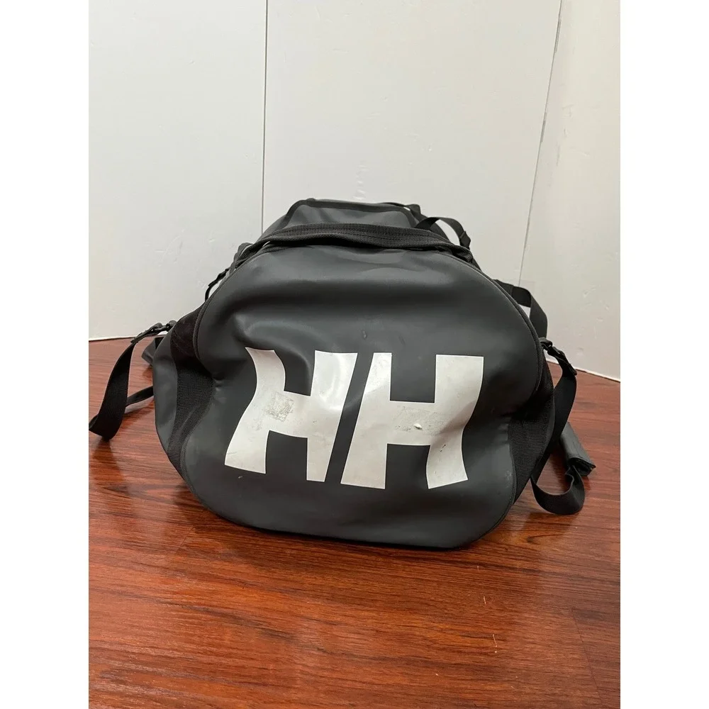 Helly Hansen 70L Duffel Bag 2 Gray Black Convertible Backpack Travel Gear 68004